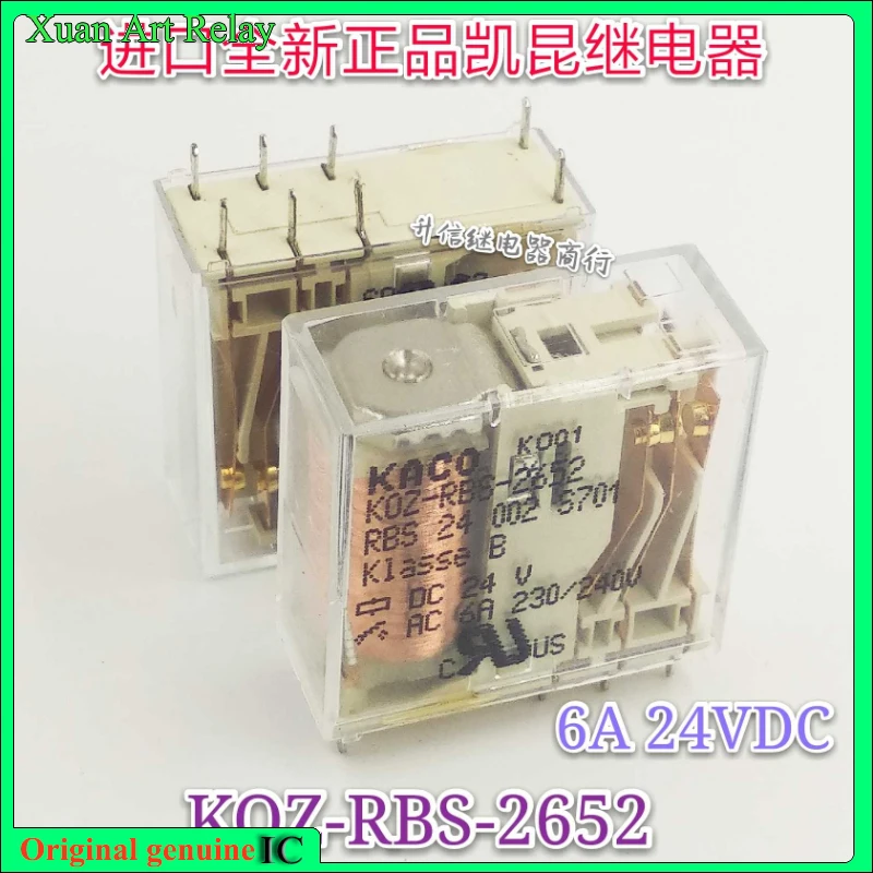 Оригинальное реле KOZ-RBS-2652 DC24V 6A 8PINS, 1 шт./лот
