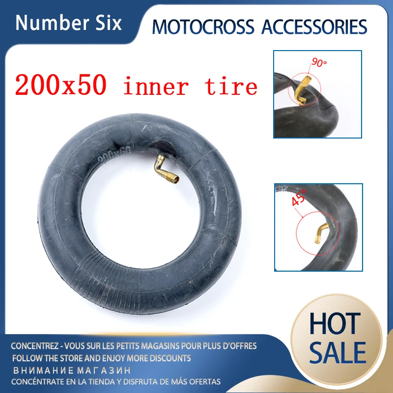 

Motorcycle Parts 200x50 Tube 8 Inch Electric Scooter For Razor Scooter E100 E150 E200 ESpark Crazy Cart Scooter