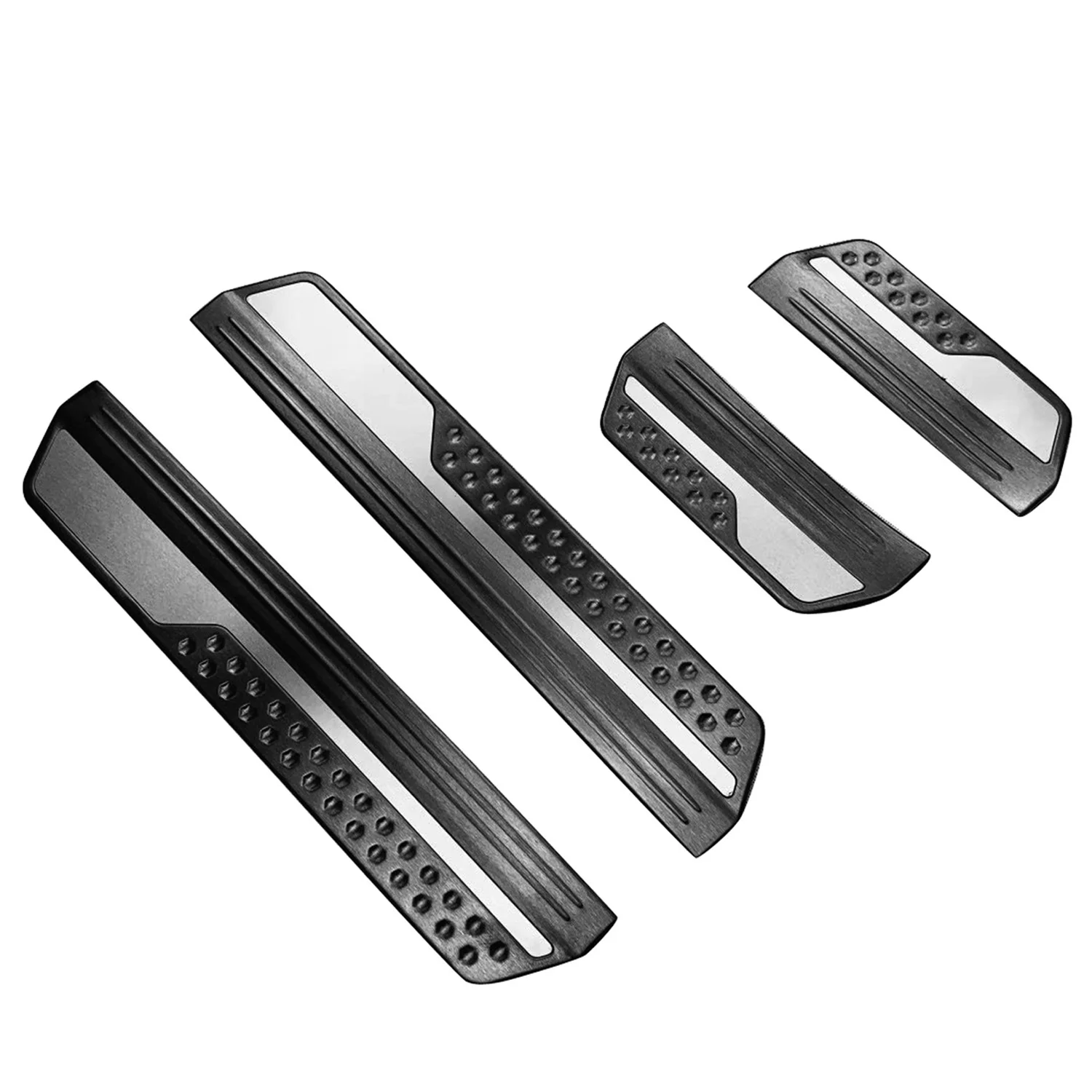 

For Honda Vezel HR-V HRV 2021 2022 Stainless Steel Front Rear Outer Door Sill Pedal Scuff Plate Cover Trim 4Pcs Black