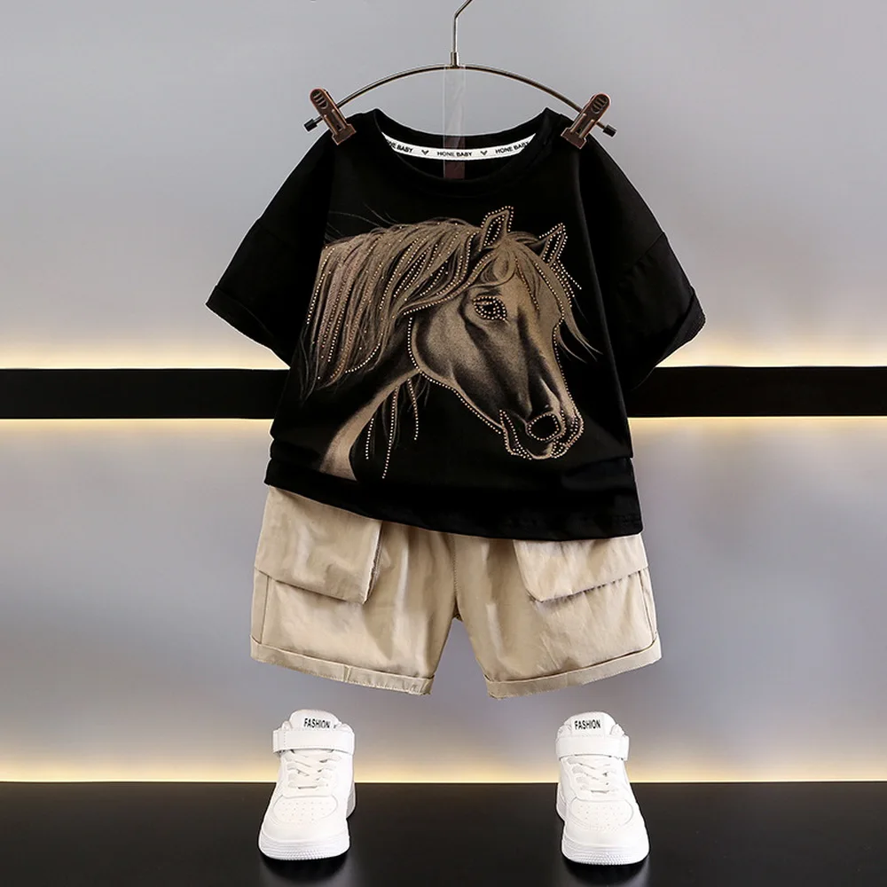 

90-170cm Baby Boys Clothing Set Children New 2023 Summer Boys Clothes Sets Casual Fashion Kids Boy Clothing Sets For Boy