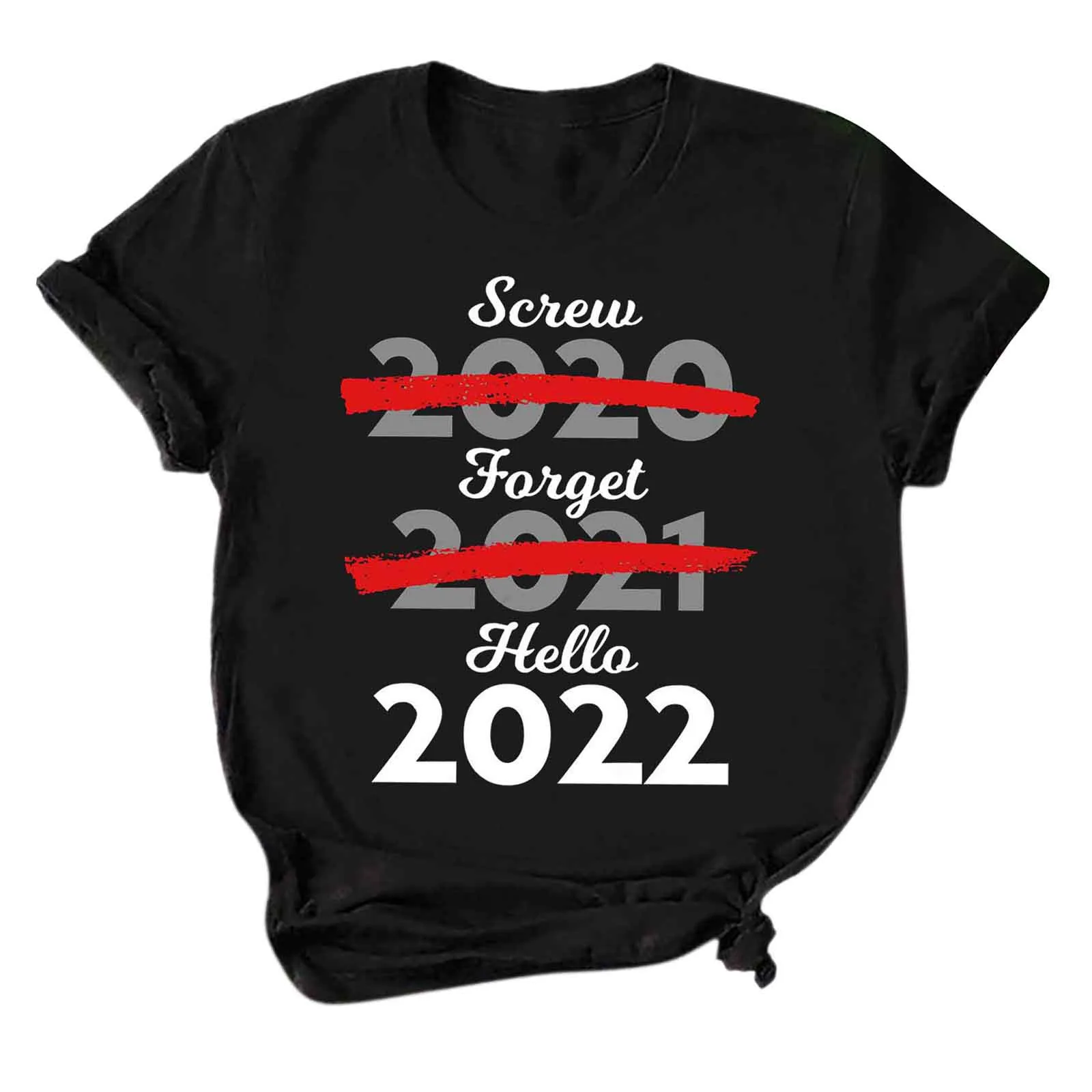 

Round Women's Men's Print Top T-Shirt Short-Sleeved And Neck 2022 Women's Blouse Womens Short Sleeve Tops