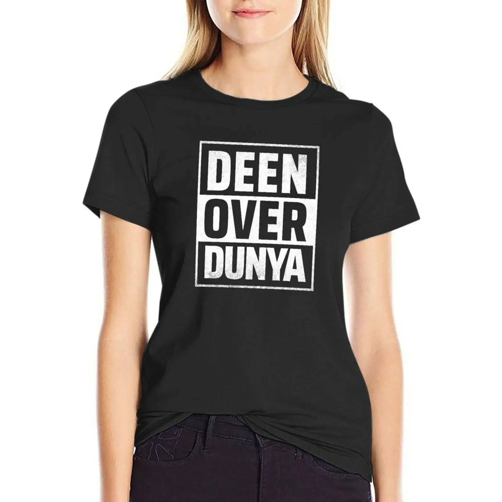 Deen over dunya-исламское искусство фотографика милая одежда Женский Топ