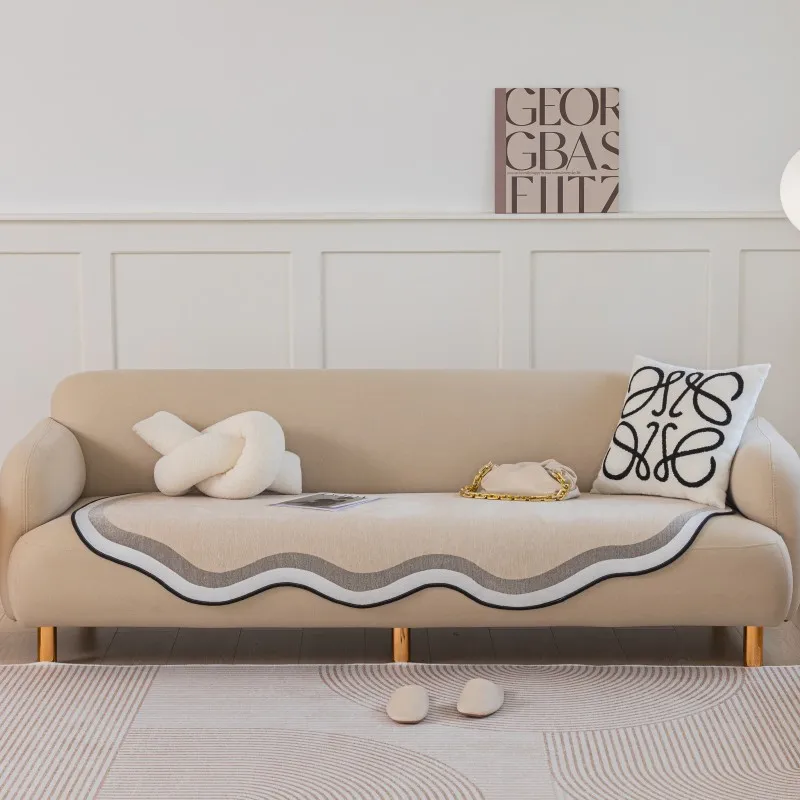 

Thicken Chenille Sofa Towel European Universal Sofa Cover Non-Slip Resistant Couch Cover Sofa Towel for Living Room Decor Pad