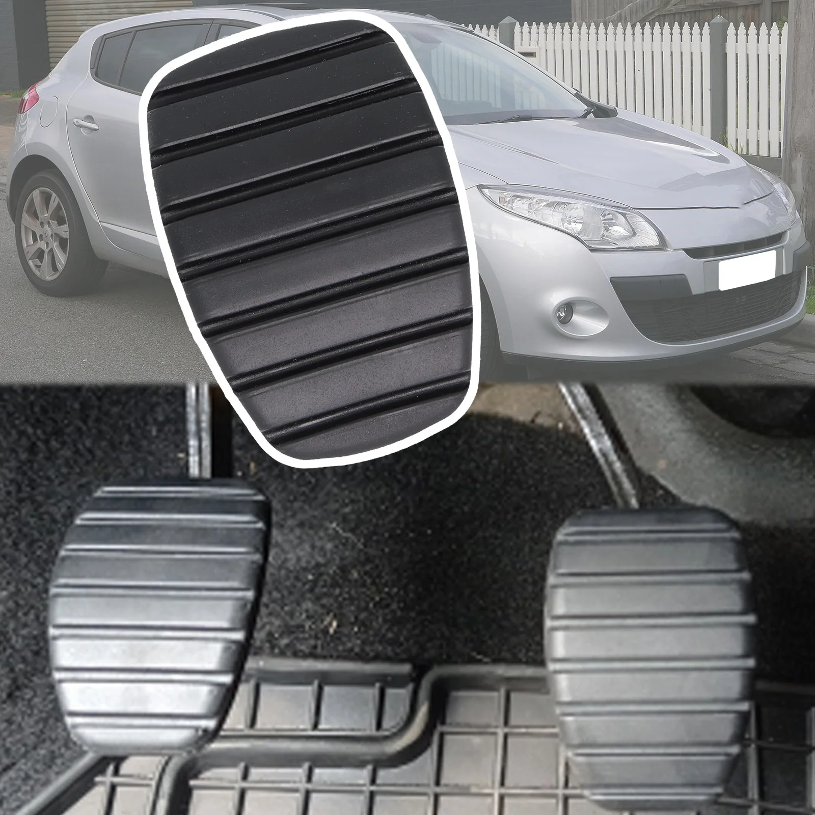 

Rubber Brake Clutch Foot Pedal Pad Part Covers For Renault Megane 2 Scala 2002 - 2008 2009 2010 2011 2012 2013 2014 2015 2016