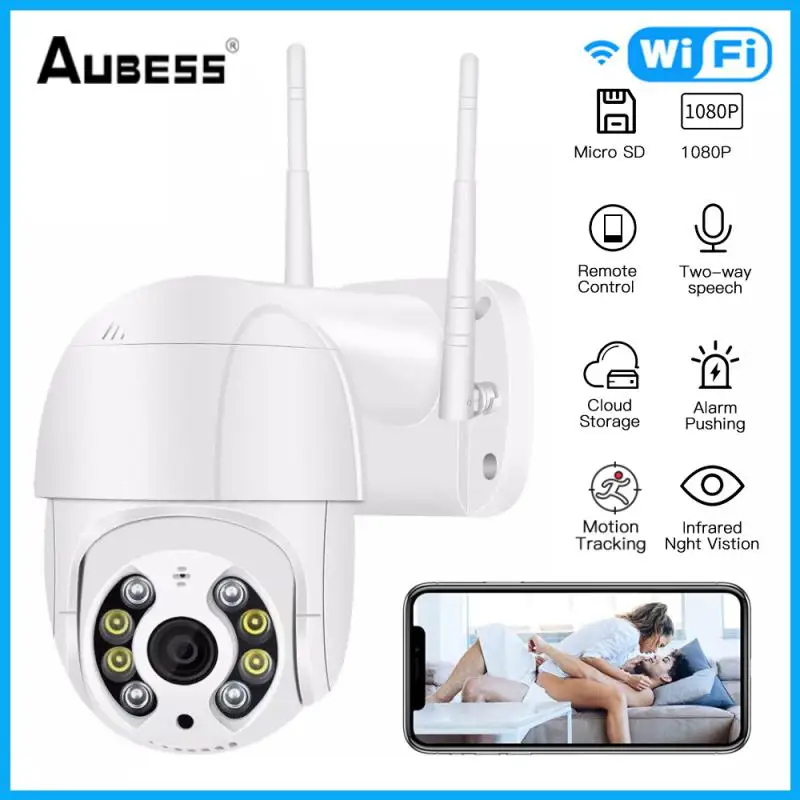 

IP-камера Aubess беспроводная, 2 Мп, PTZ, Wi-Fi