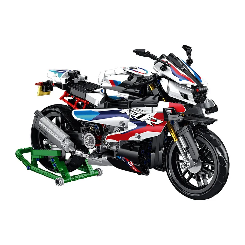 

672004 Simulation 1000RR Motorcycle Speed Locomotive Model Boy Assembled Block Toys For Children