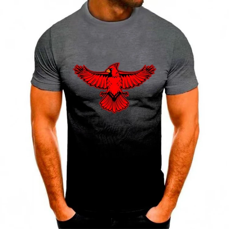 

Men's T-shirt Summer Casual Fashion Short-sleeved Tee Eagle 3D Printing Gothic Regular Oversized Round Neck Men Clothing Top 6XL