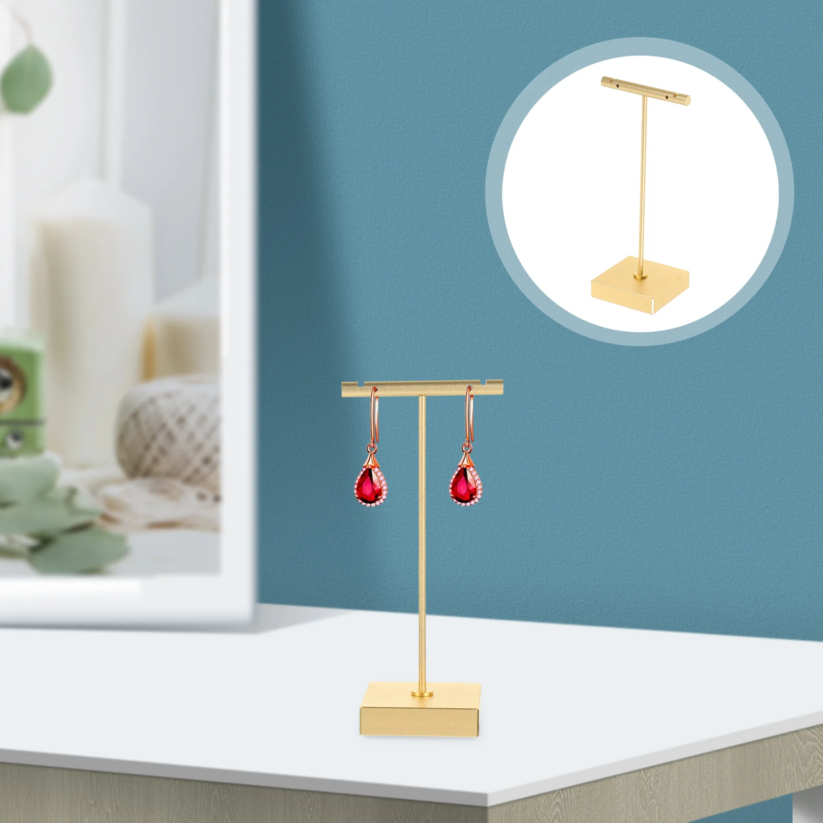 

Earring Display Stand Desktop Jewelry Holder Organizer Table Rack Delicate For Hanging Earrings