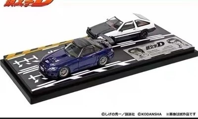 

Modeler's 1:64 AE86 white black cover & S2000 blue 2 cars set Model Car