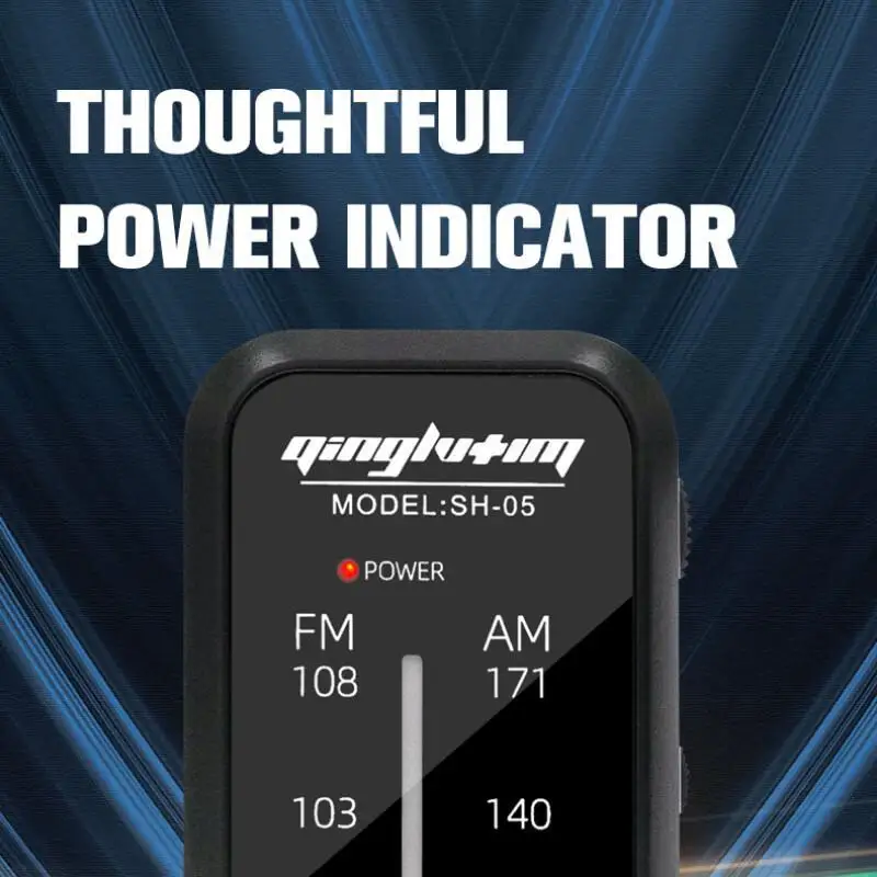 Портативный мини-радио Walkman AM FM стерео музыкальный плеер со встроенным динамиком