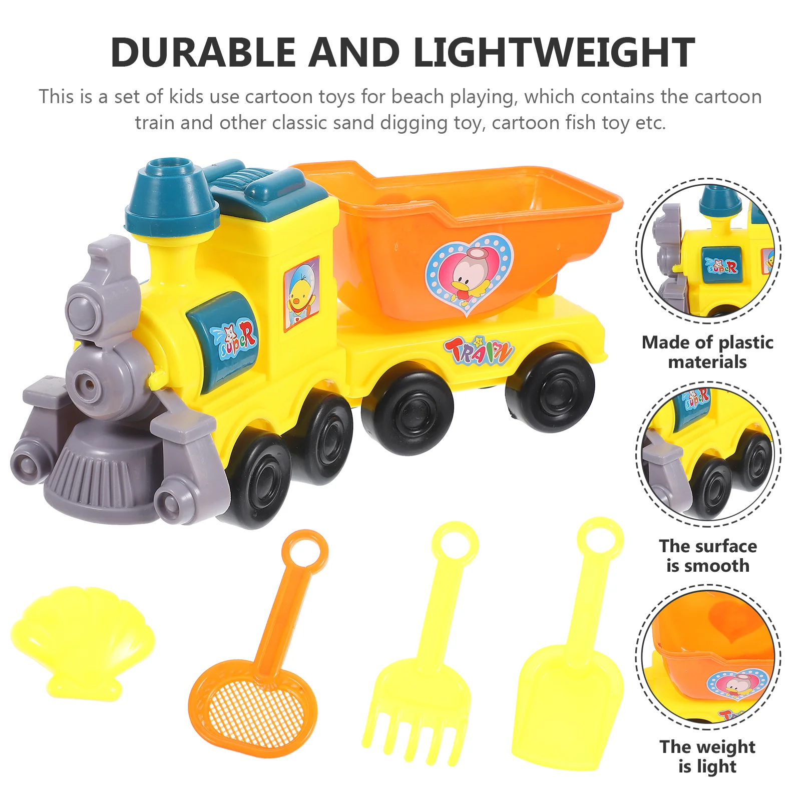 Пляжный поезд игрушка-песочница игрушки для игры в воду детские мультяшные