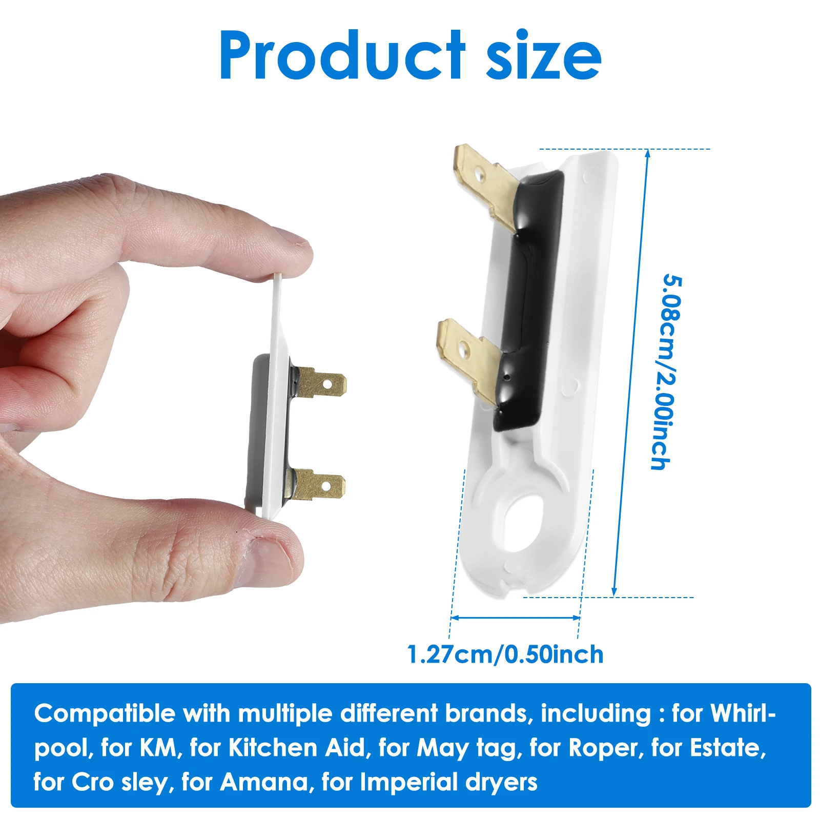 Термопредохранитель для сушилки 3392519 совместимый с 80005 WP3392519 694511 Премиум сушилка