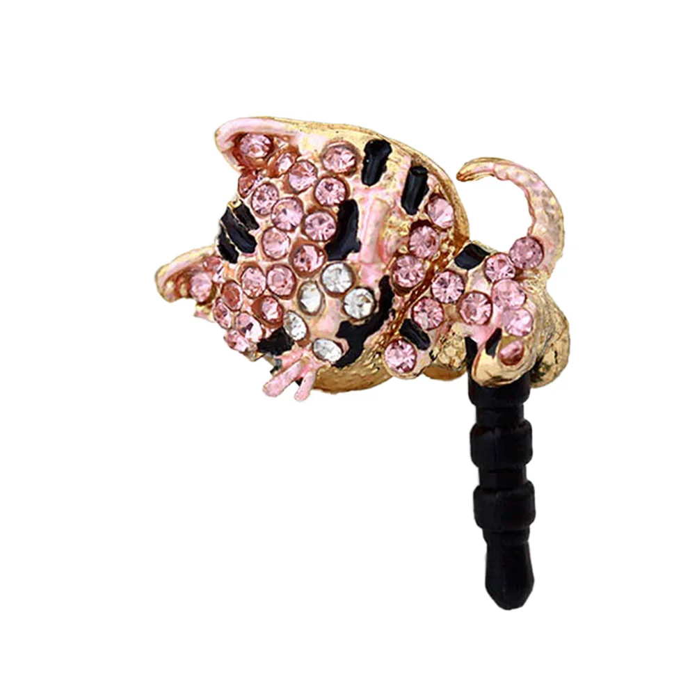 

Anti Plug Diamond-encrusted Fashion Kitten Design Pin for Pixel