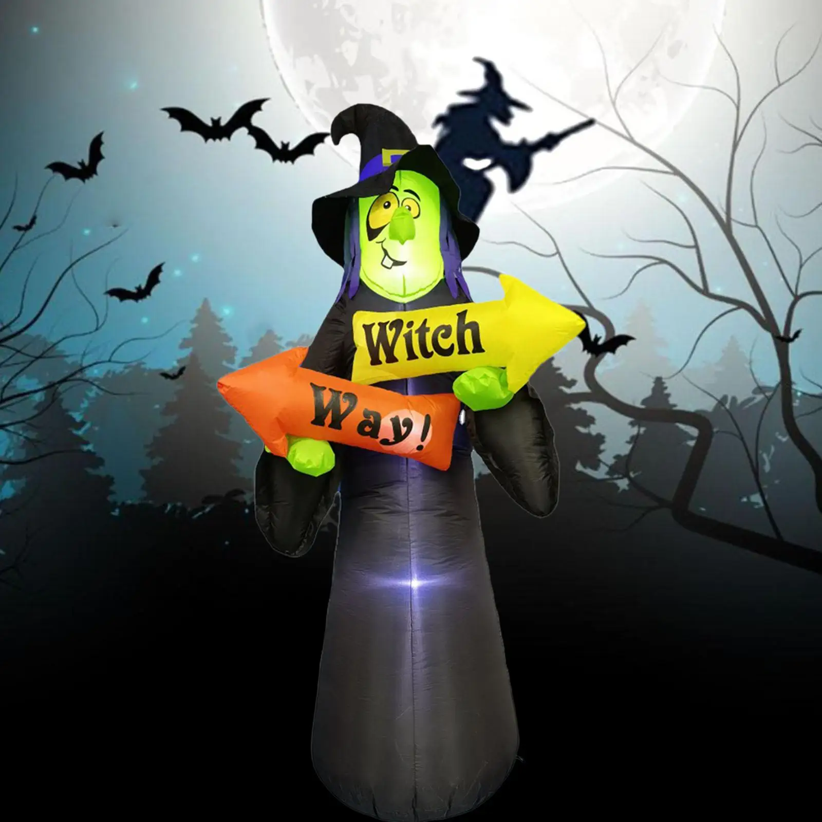 

7.8ft Halloween Inflatable Witch for Garden Home Outdoor Party Supplies Decor