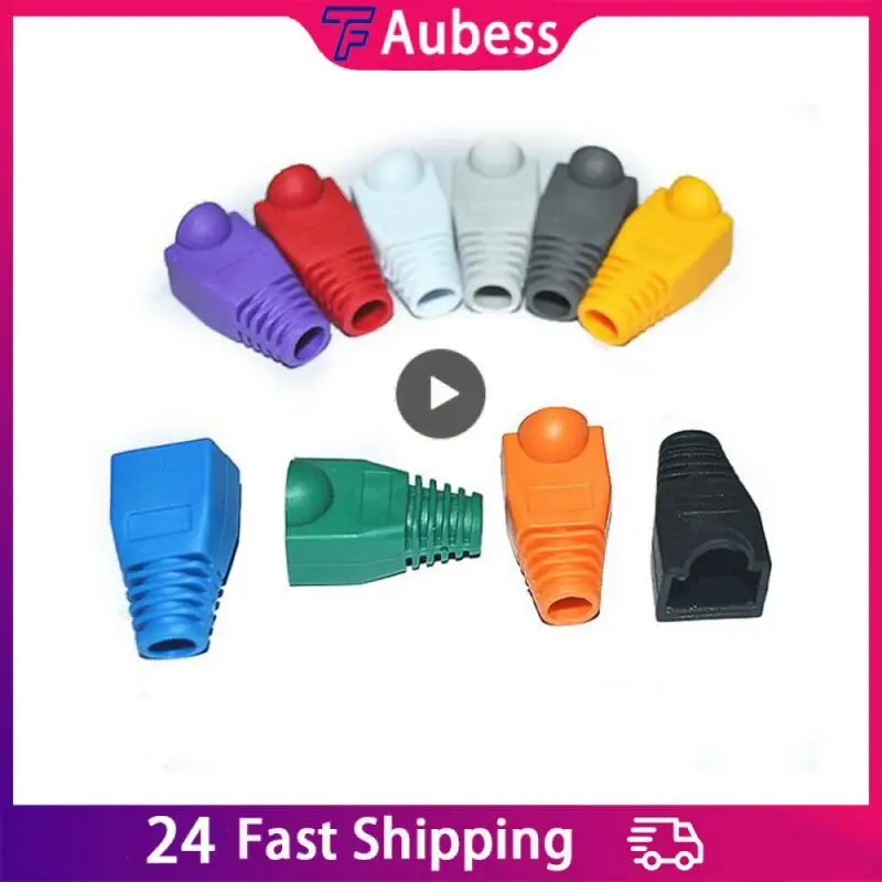 

Crystal Head Sheath Line Classification Network Sheath Comfortable Touch Steady And Not Falling Off Protective Sleeve Rj45 Cap