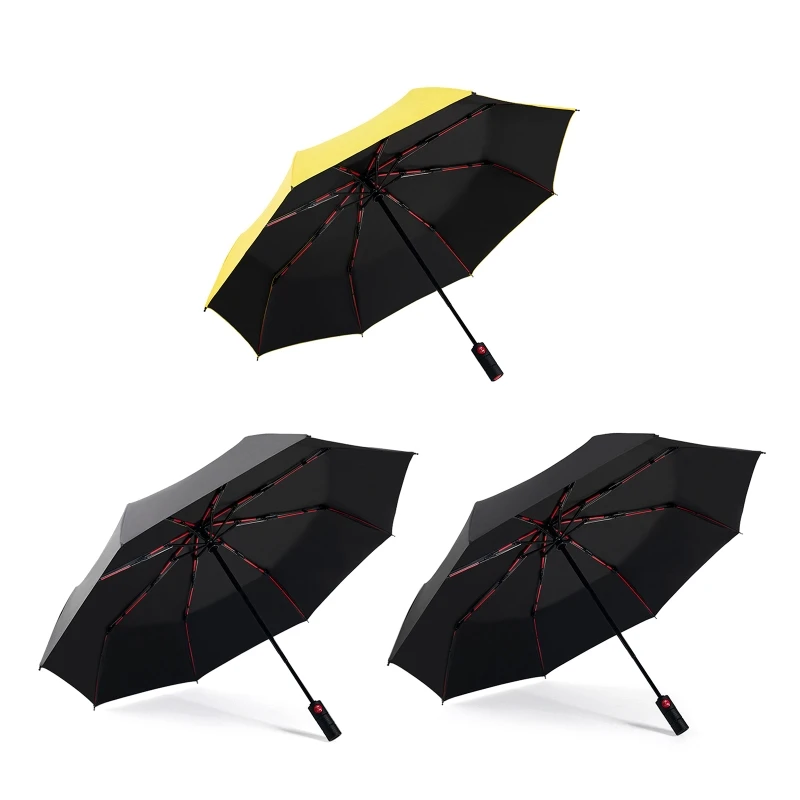 

Automatic Open Golf Umbrella Large Folding Umbrella Windproof Waterproof Stick Umbrella with 10 Beams Lightweight Gift