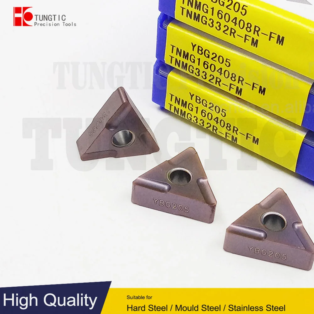 

TNMG160408R-FM Turning Inserts Carbide Cutter For CNC TNMG 160408R-FM