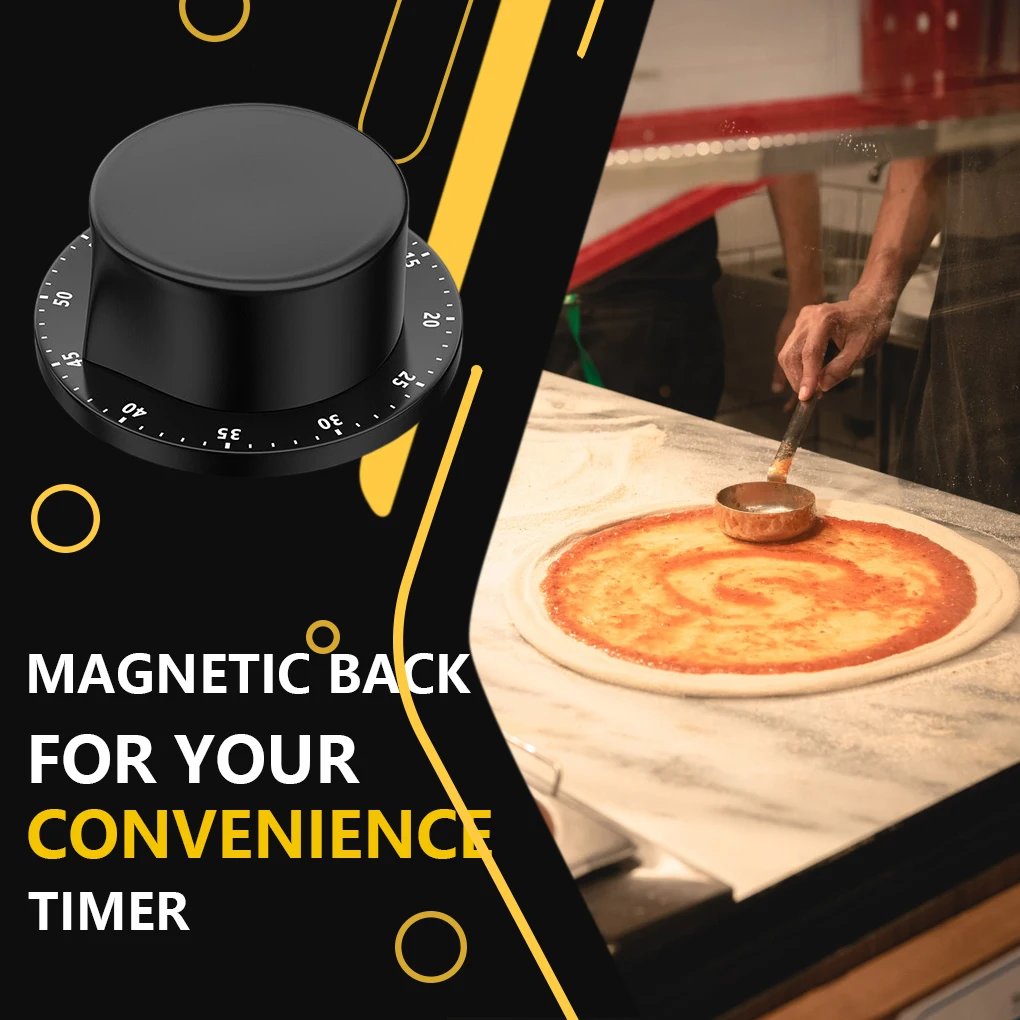 

Механический кухонный таймер обратного отсчета для пекарни, портативный маленький холодильник, часы для барбекю, устройство для чтения вре...