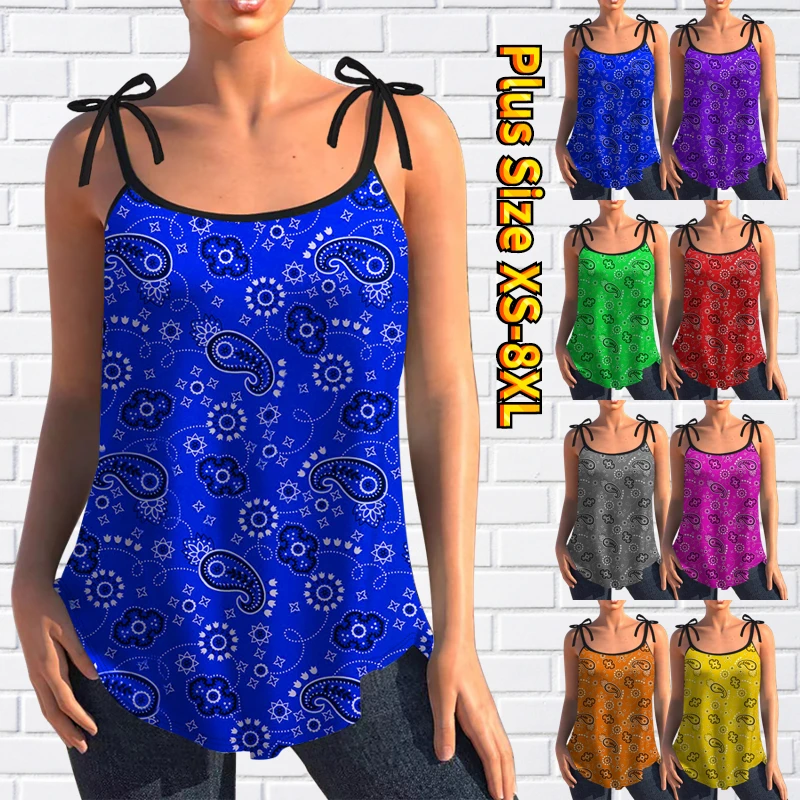 

2023 Women's T Shirt Tee Female Fashion Sleeveless Vacation Daily Basic Vest Going Out Streetwear U-Neck Regular New Tank Tops