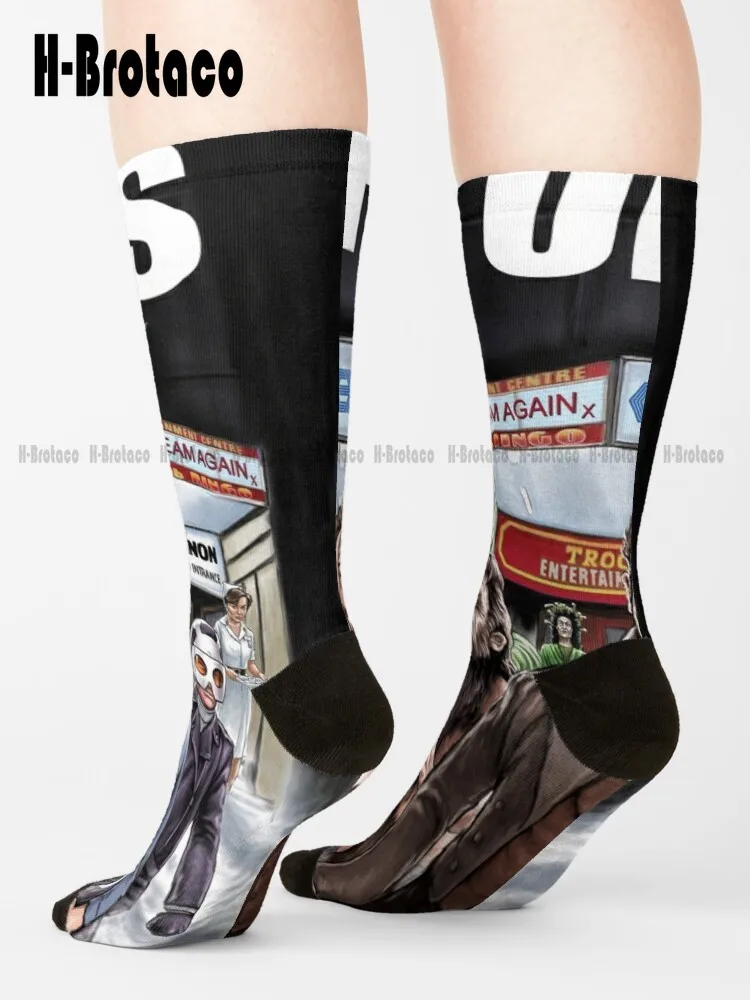 

The Third Bhf Book Of Horror Stories' Cover Artwork Socks White Soccer Socks Men Comfortable Best Girls Sports Ladies Sports Art