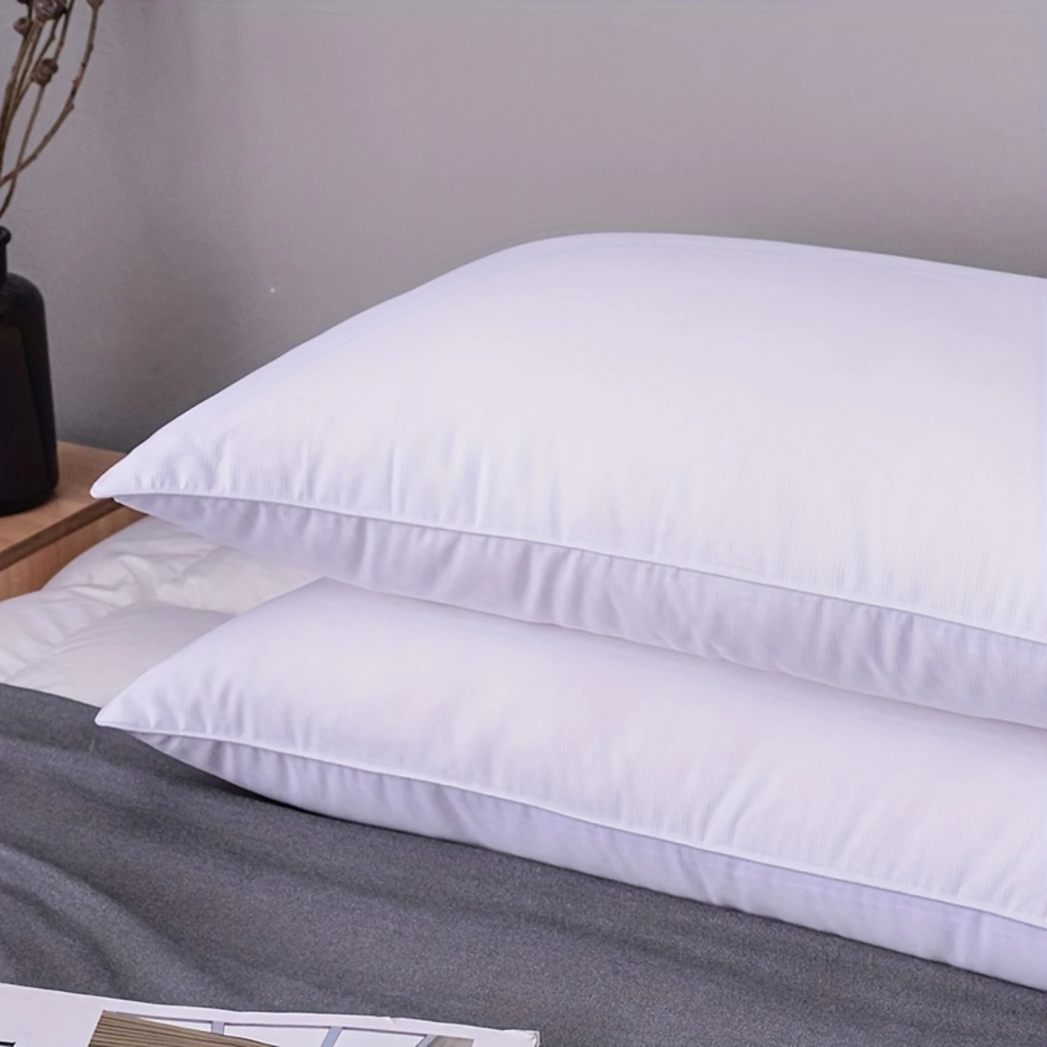 Leep Quality с этим плюшевой белой подушкой для гостиничной кровати мягким