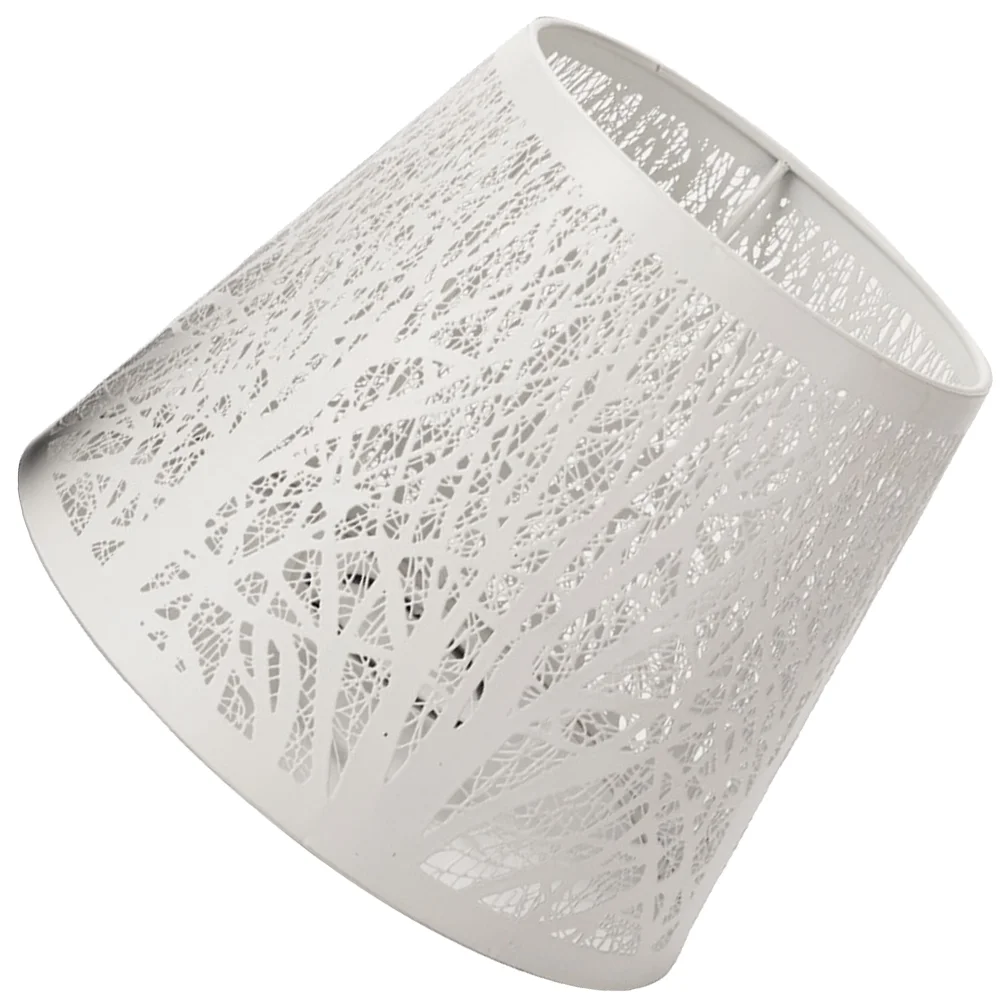 

Tabletop Accessories Enclosure Hollow Tree Shadow Light Modern Lamp Shade Replacement Metal Lampshade