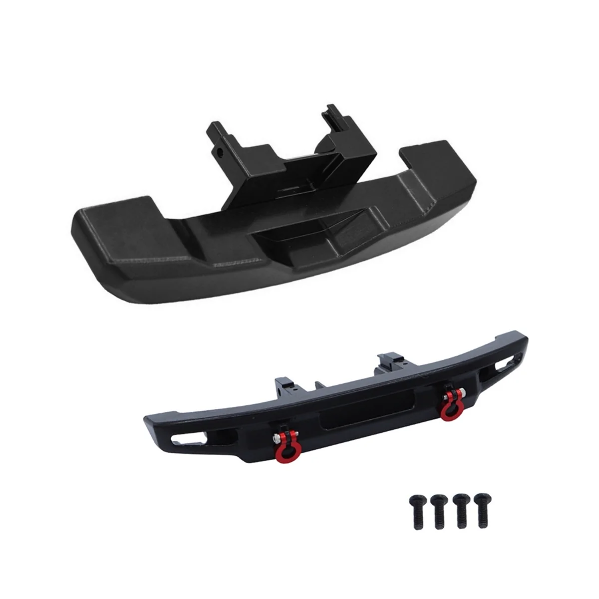 

Металлический передний и задний бампер 9735 для Traxxas TRX4M TRX-4M Бронко 1/18 обновленные детали для радиоуправляемого гусеничного автомобиля OP аксессуары, черный