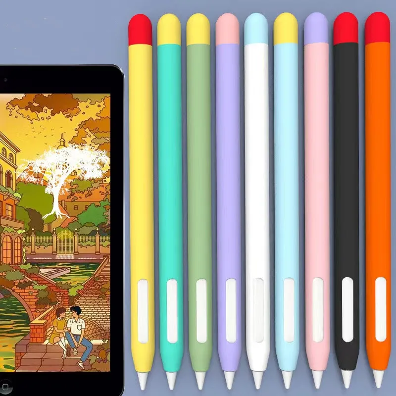 Чехол для Apple Pencil 2 мягкий силиконовый защитный чехол Duotone чехол-карандаш 1-го 2-го