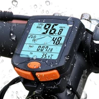 bike computer bicycle speedometer cycling odometer alert stopwatch multifunctional waterproof 4 line display with backlight