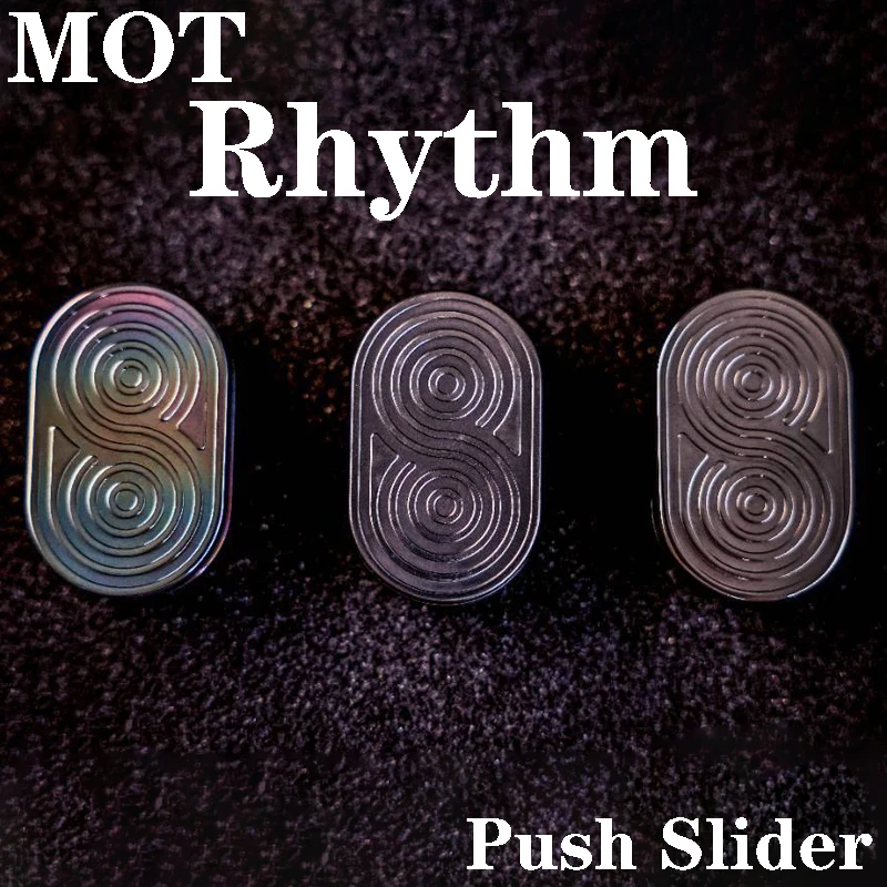 MOT EDC Rhythm Push Slider Zirconium Alloy Metal Slider Fidget Limited Fingertip Gyro