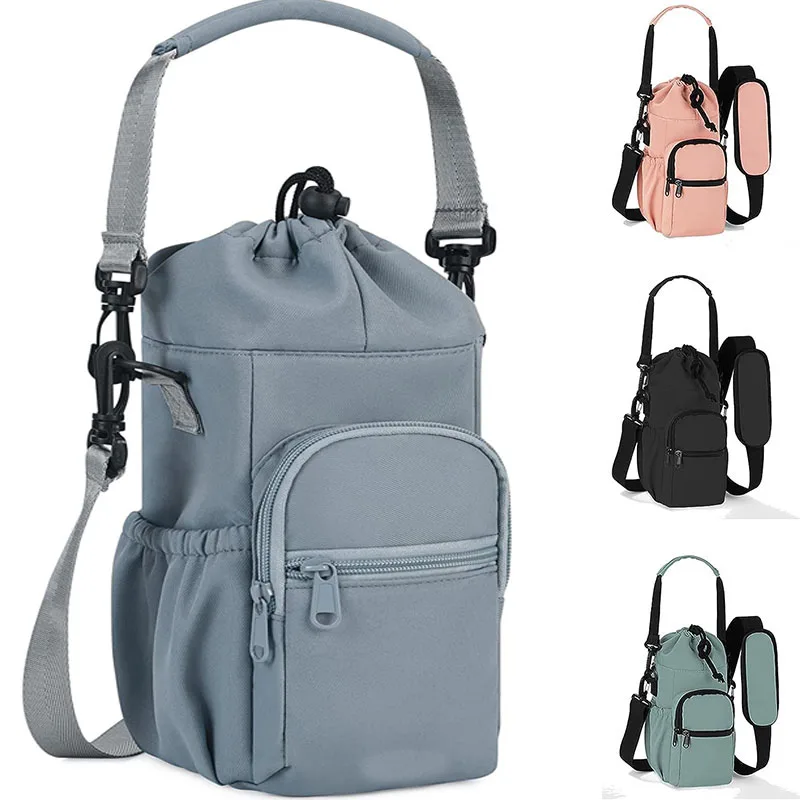 

Портативная Защитная сумка для бутылки с водой, многофункциональная Регулируемая сумка на плечо для путешествий, альпинизма, сумка для бутылки с водой