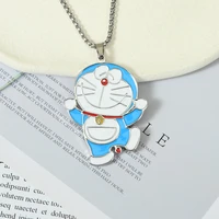 cute doraemon necklace for women fashion exquisite stainless cartoon jewelry choker 2022 new hot sale wholesale customizable