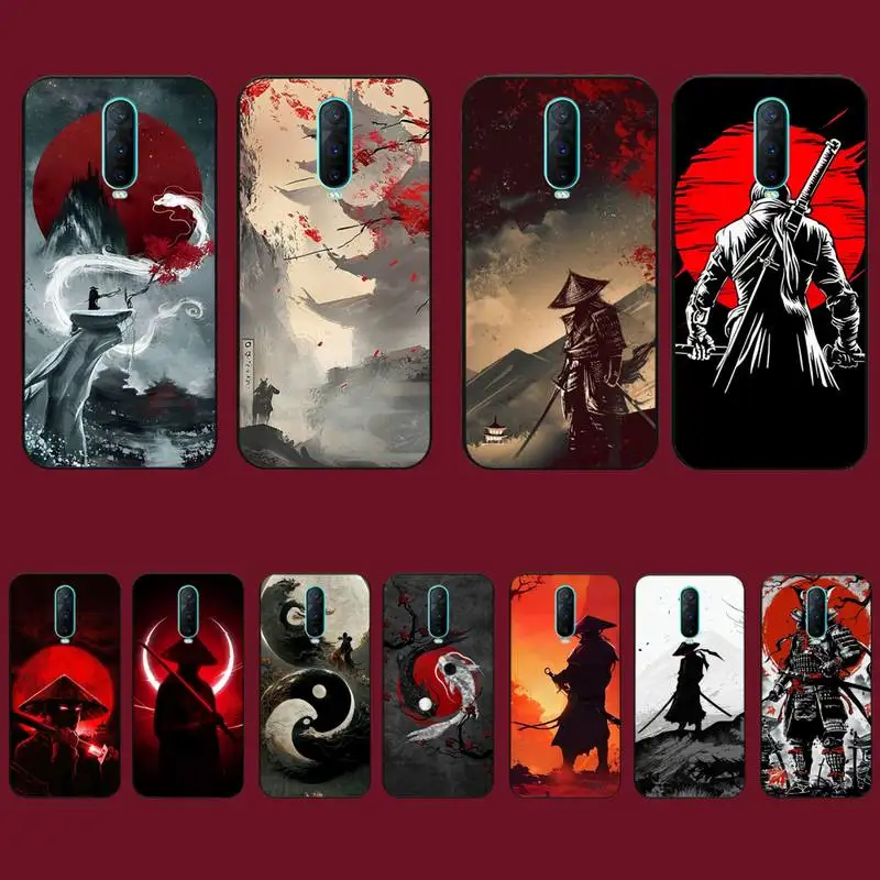 

Landscape ink Painting Japan Samurai Art Phone Case for Vivo Y91C Y11 17 19 17 67 81 Oppo A9 2020 Realme c3