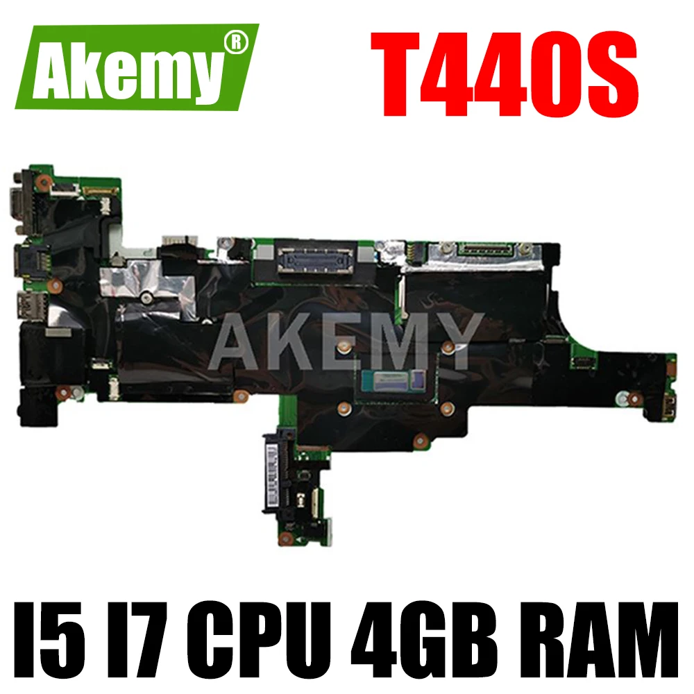 

Материнская плата для ноутбука Lenovo ThinkPad T440S, материнская плата, материнская плата с I5 I7 4-го поколения, 4 Гб ОЗУ