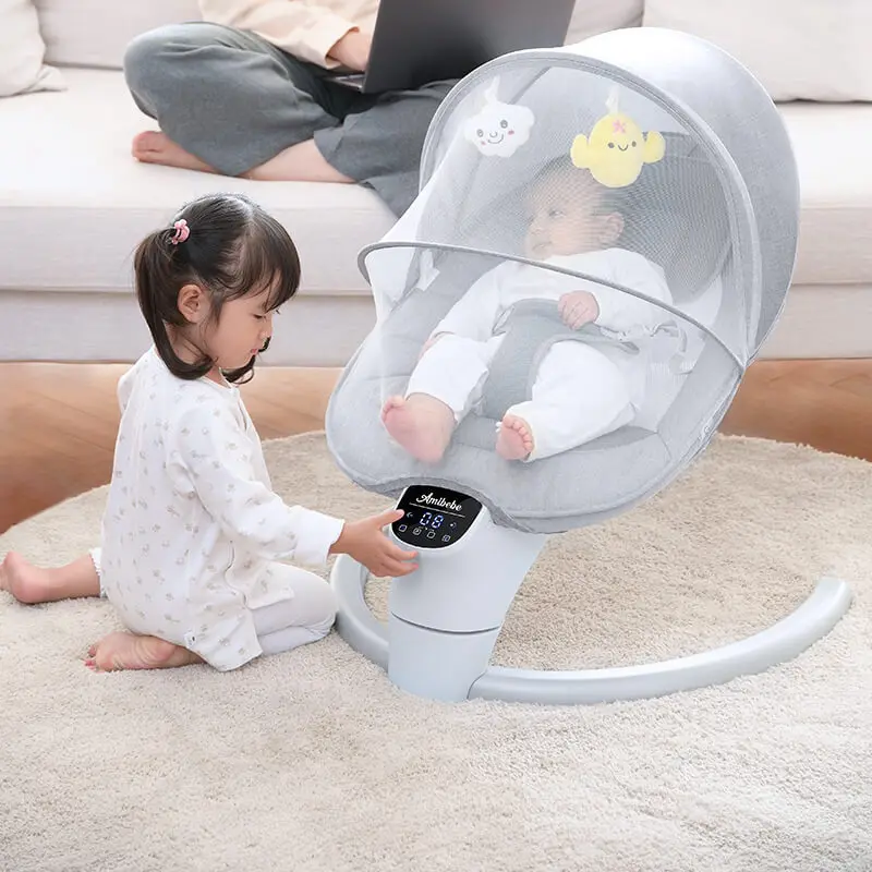 Baby Coaxing Artifact Baby Rocking Chair Baby Electric Rocking Bed Newborn Comfort Chair Electric Coaxing Cradle