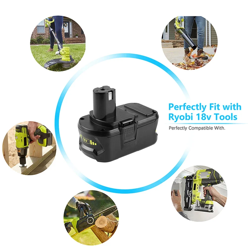 Литий-ионный аккумулятор 18 в 6 Ач для RYOBI P108 One + Plus вольт P104 P107 RB18L50 RB18L20