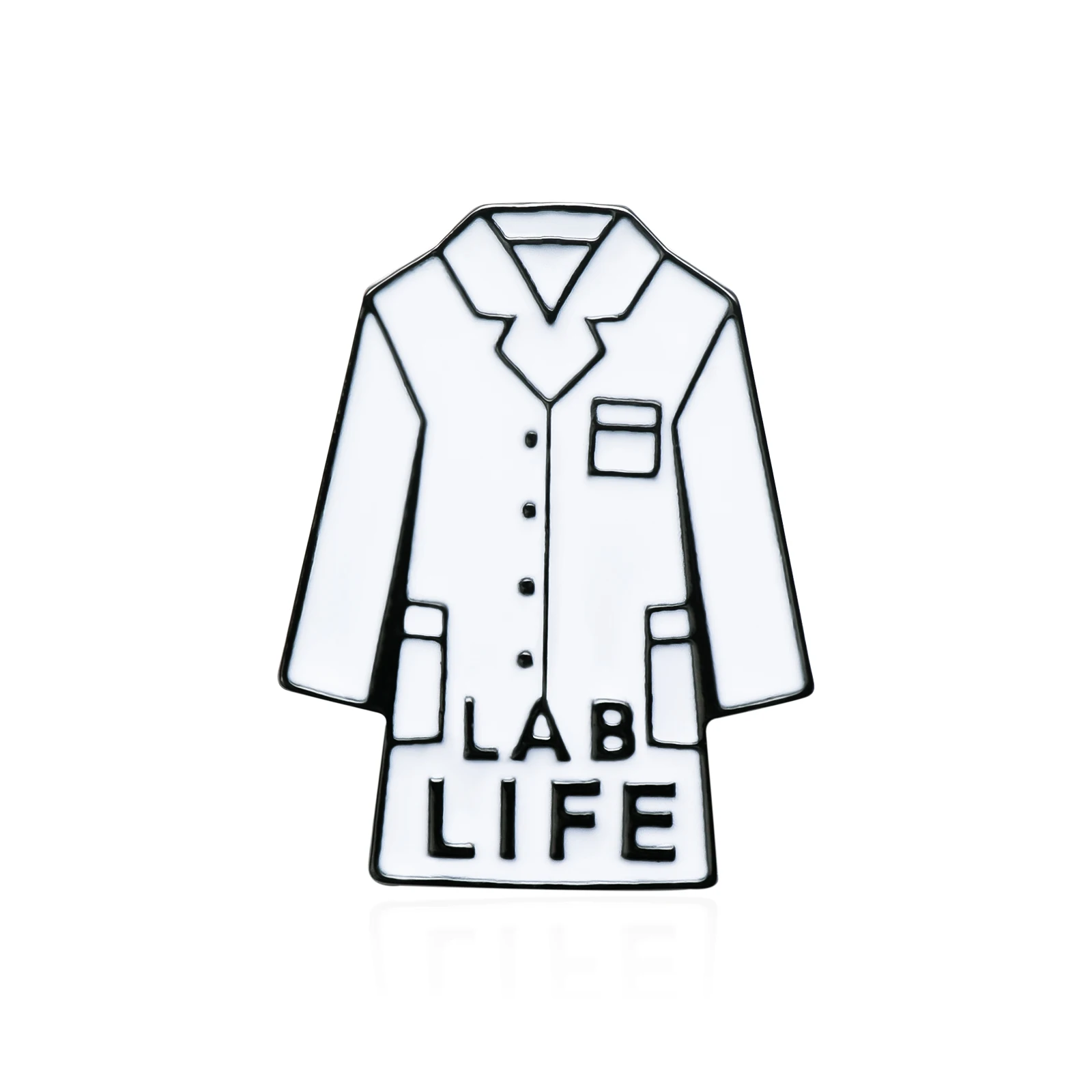 

New Lab Coat Lab Life Enamel Pin Exquisite Lapel Hat Backpack Badge for Microbiologist Scientist Christmas Jewelry Gift