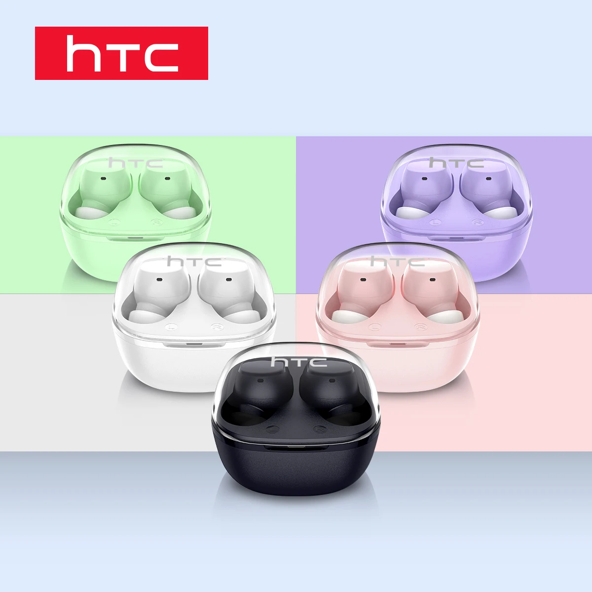 Новые оригинальные наушники HTC TWS6 Bluetooth 5,3 настоящие беспроводные наушники-вкладыши с сенсорным управлением шумоподавление стерео звук спортивные наушники