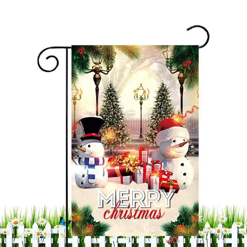 

Seasonal Garden Flags Vertical Christmas Decorations Garden Flags Double Sided Snowman Seasonal Christmas Flag Winter Farmhouse