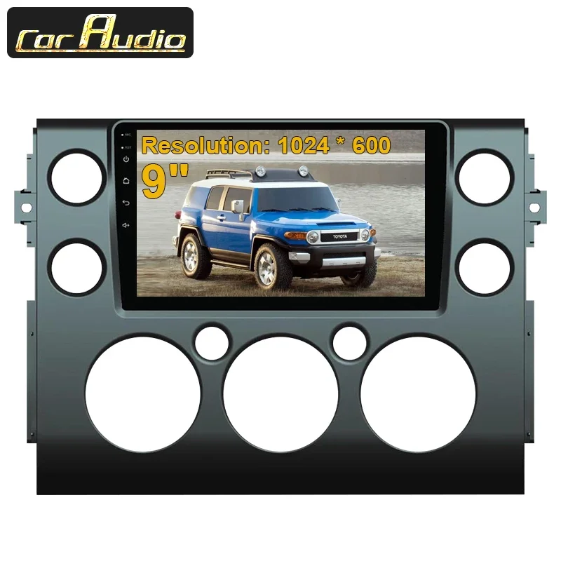 9 &quotAndroid 13 Bluetooth автомобильные радиоприемники для Toyota FJ Cruiser 2006-GPS-навигация