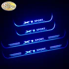 SNCN Водонепроницаемая акриловая движусветодиодный яся светодиодная педаль, накладка на пороги автомобиля, накладка на пороги, подсветильник КА для BMW X1 E84 F48 2009 - 2021