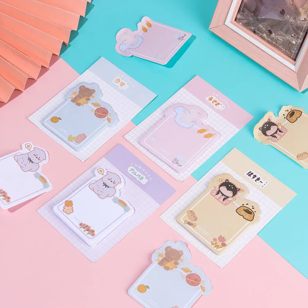 

Cartoon Kawaii Stationery School Supplies Message Memo Memo Pad Sticky Notes Notepad