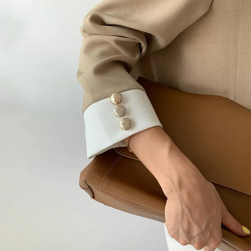 Комплекты брюк костюм из двух предметов элегантный женский пиджак кардиган