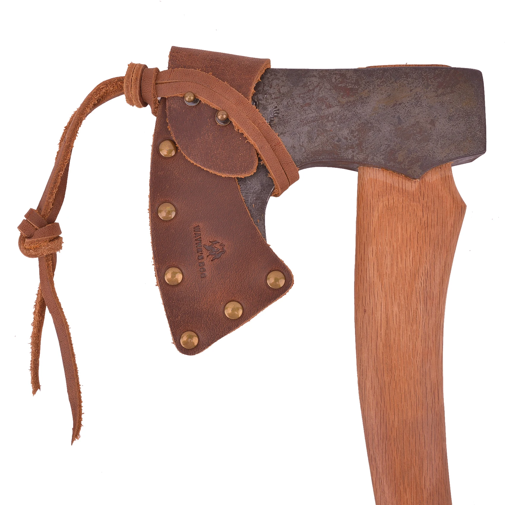 

Wayne's Dog Camping Axe Sheath Blade Covers Holder Crazy Horse Cowhide Leather Hatchet Head Protectors