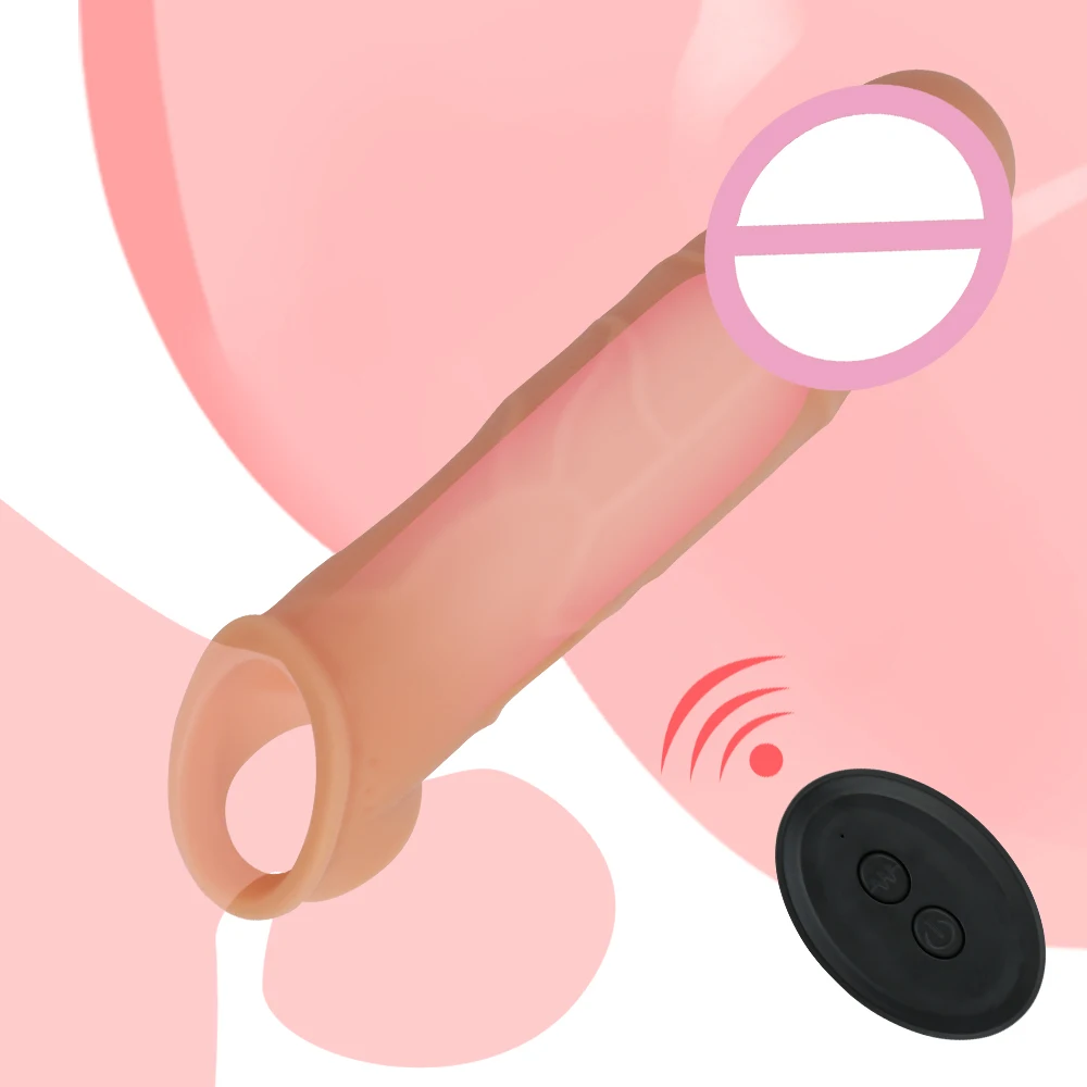 

G-spot оргазм, пенис вибратор силиконовый многоразовый презерватив 10 Частотный расширитель рукав секс-игрушки для мужчин пары Задержка эякуляции