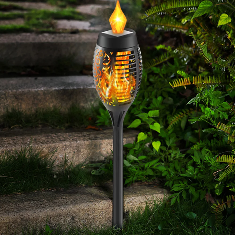 

1/2/4/6/8PCS 12LED Solar Flame Torch Lights Flickering Light Waterproof IP65 Outdoor Lawn Path Yard Patio Lamps Garden Decor