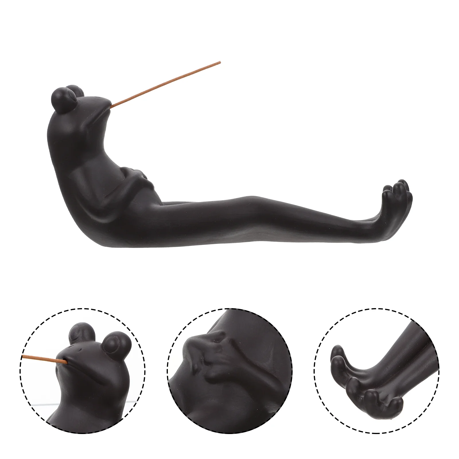 

Burner Holder Frog Stick Ceramic Animal Tray Sticks Cone Censerfigurine Waterfall Plate Backflow Catcher Chinese Ash Fragrance