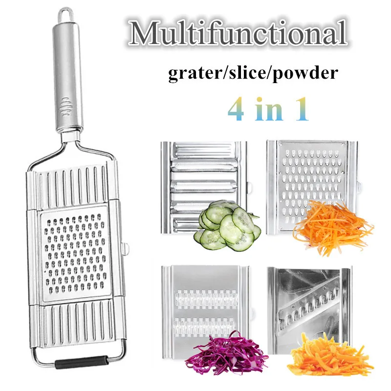 Измельчитель резак из нержавеющей стали портативная ручная Овощечистка тёрка с