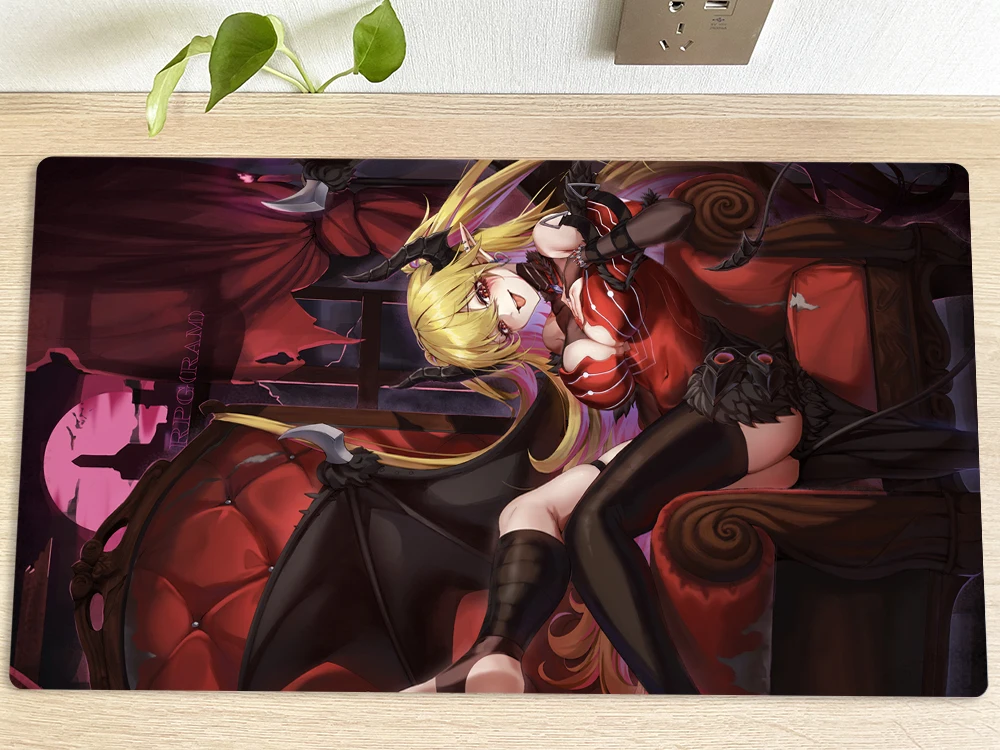 YuGiOh настольный игровой коврик Lacrima the Scarlet Sorrow TCG CCG для торговых карточных игр мыши