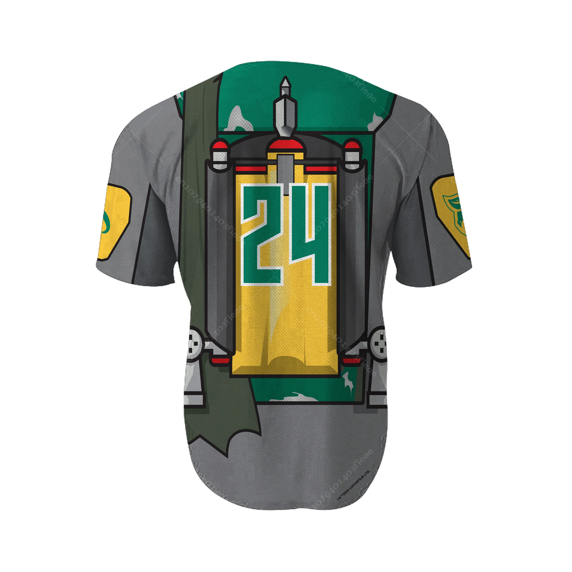 Lehigh Valley IronPig X SW Boba Fett Бейсбольная Футболка Унисекс С V-образным Вырезом И